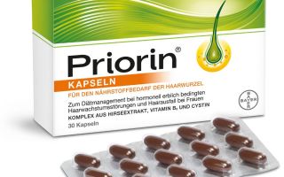 Финландски витамини Priorin (Priorin) за коса: отзиви, състав, инструкции