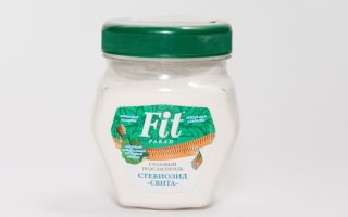 Υποκατάστατο ζάχαρης Fit Parade: όφελος ή βλάβη, παρενέργειες