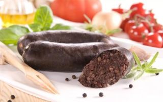 Blood sausage: benefits and harms, calorie content, recipe with photo