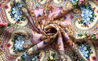 Xale de lã Pavloposad: como lavar à mão e em uma máquina de escrever